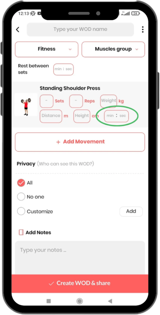 Create WOD - Time Create WOD - Time