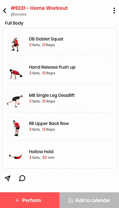 Home workout of 241205 Home workout of 241205