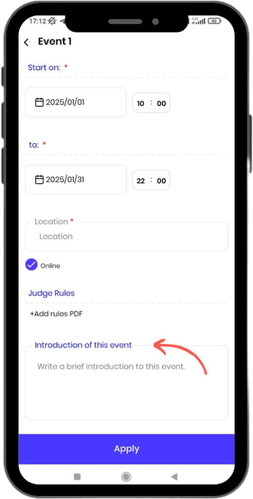 Create Games - Events Create Games - Events