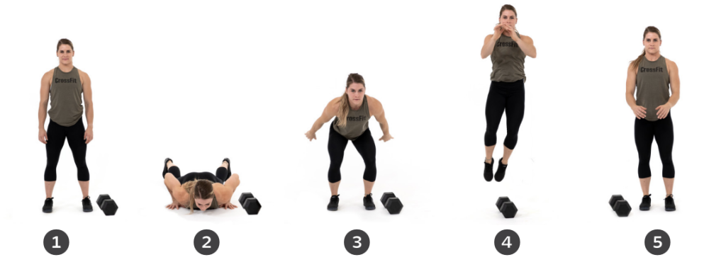 Burpee Over Dumbbell Burpee Over Dumbbell
